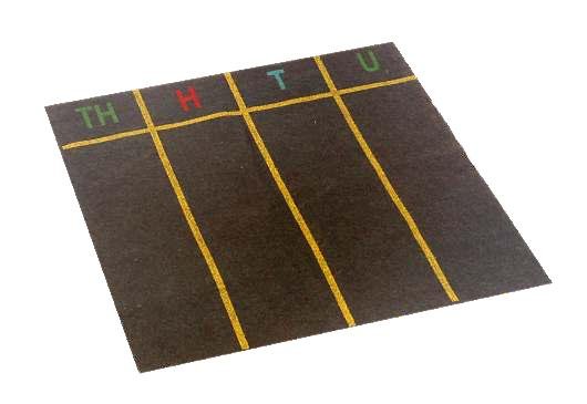 Mat for Decimal Numbers / Felt Material – TH – H – T – U