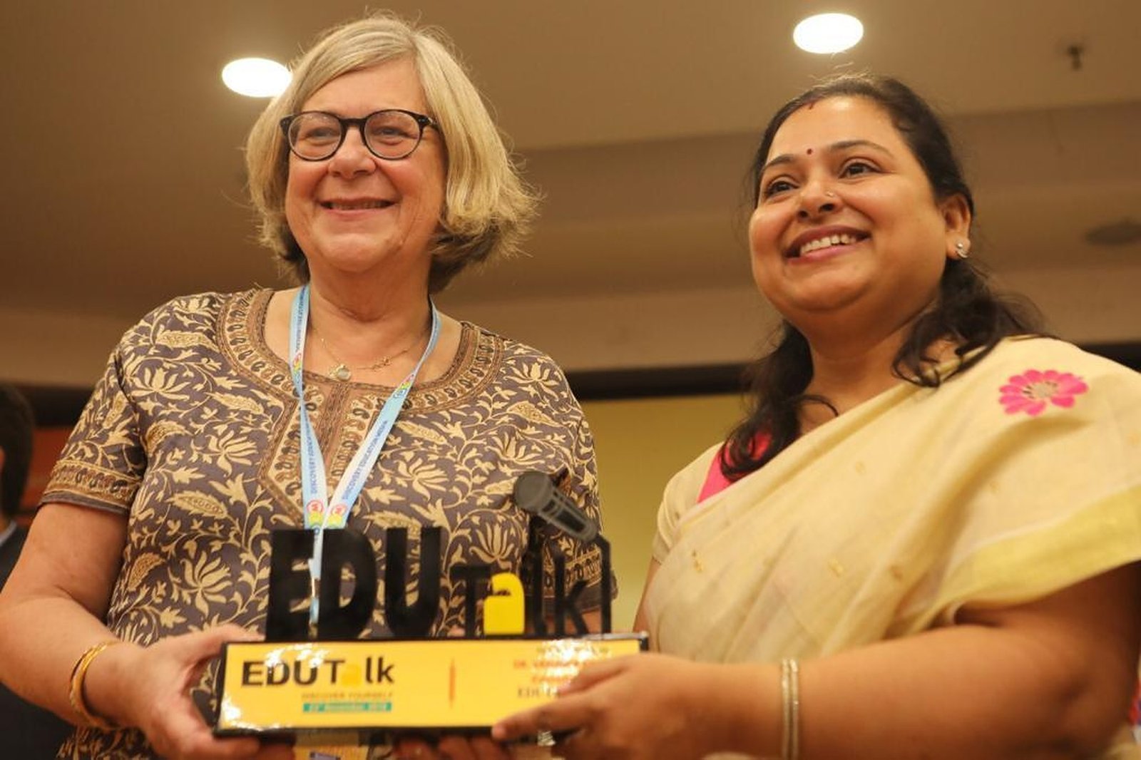 Charu Kumar, founder of Montessori Supply, in the classroom